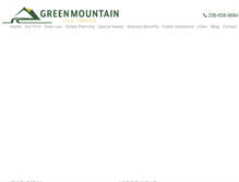 Tablet Screenshot of greenmountainlegal.com